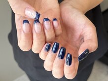 サンジュウヨン(34)/ネイビーネイル　パラジェル