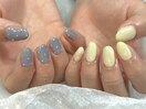 ワンカラーアシメネイル