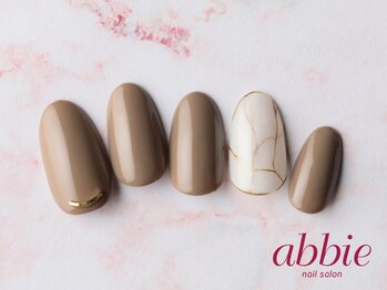 ネイルサロンアビー 北千住店(abbie)/シンプル大理石◇￥8668