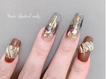 ノアブルーバードネイルズ(Noah' bluebird .nails)/秋カラーでデザスカ