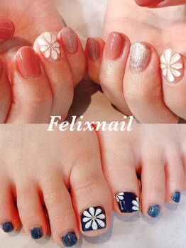 フェリックスネイル(Felix nail)の写真/ハンドとフットのセットでお得☆お電話頂ければ同時施術も◎【何度でも同価格！ハンド&フット定額￥13000】