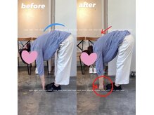 ピエール ナリタイラボ 薬院店(Piel NARITAI LABO)/腰周りの変化♪