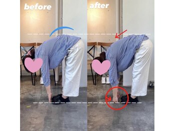 ピエール ナリタイラボ 薬院店(Piel NARITAI LABO)/腰周りの変化♪