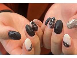 モノトーン×水滴