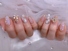スノーネイルサロン 新宿店(Snow nail salon)/ピクシー雪の結晶リボン