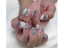 ヒトミネイルズ(Hitomi Nails)/ツイードネイル¥12000
