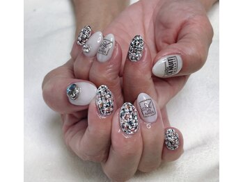 ヒトミネイルズ(Hitomi Nails)/ツイードネイル¥12000