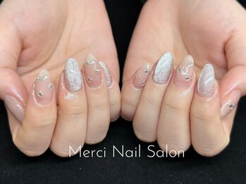 メルシー(Merci)/ ワンカラー+4本アート