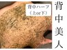 【背中ハーフ】剥離しないハーブピーリング＋毛穴洗浄 通常料金¥24000