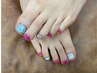 【フットネイル】　フルアート　￥8800～