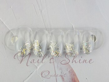 ネイルズシャインクイーンズ(nail's Shine Queen's)/クリアグラデーションアート