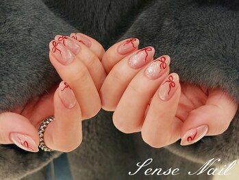 センスネイル(Sense Nail)/ガラスフレンチリボンマグネット