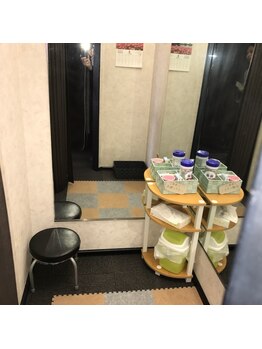 整体院 みどり健康館/着替室の中はこんな感じです♪