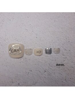 ネム(nem.)/フット定額ネイル　7,150円