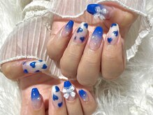 ネイルズガッシュ 武蔵小山店(NAILsGUSH)/ブルーリボンネイル