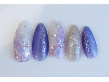 ココネイル/紫陽花ネイル