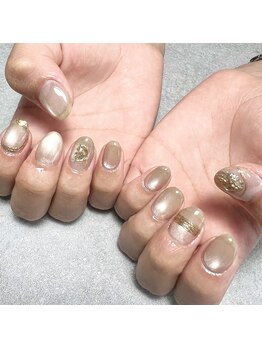 ママの秘密基地/マグネット×ミラーネイル☆