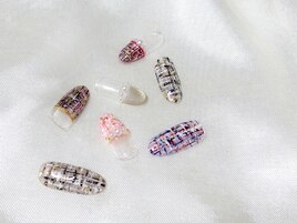 人気のツイードデザインも充実