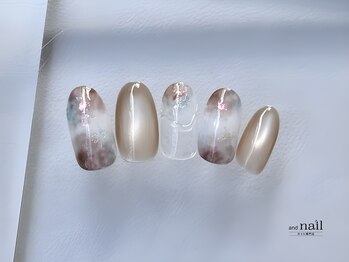 アンドラッシュ アンドネイル 本郷三丁目駅前店(and lash/and nail)/全体アート/定額華やか
