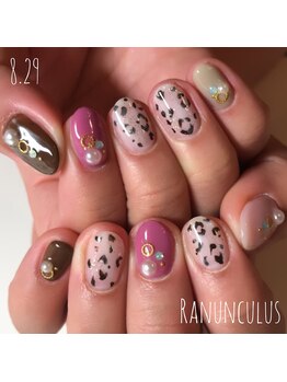 ラナンキュラス(Ranunculus)/ガーリー☆レオパード