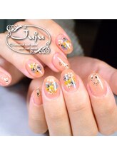 ジュジュ(Juju)/押し花ネイル　オフィスネイル