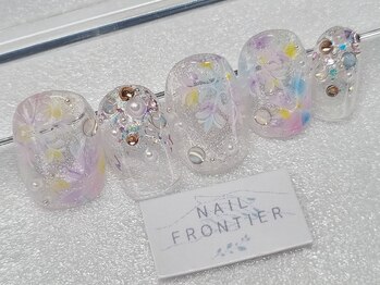 ネイルフロンティア 吉祥寺(NAIL FRONTIER)/パステル雪の結晶フラワー11980