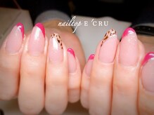 ネイルトップエクル(nail top E CRU)/レオパード