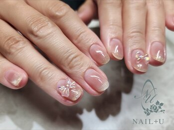 ネイルプラスユウ(NAIL+U)/チーク&リボン
