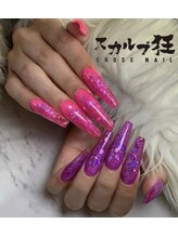 クロスネイル(CROSS nail)/ピンクパープルクリアスカルプ