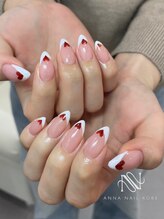 アンナネイル(ANNA Nail)/ハートフレンチネイル