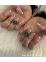 リオッサ オブ ラグーン(RIOSSA of Lagoon)/チェック×ラメフレンチビジュー