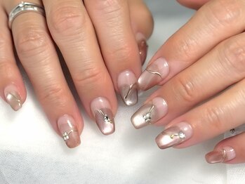 マグネット塗り掛けネイル♪