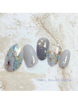 ネイルサロン クイル(QUILL)/5月大理石(2)