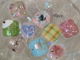 foot親指ワンポイントデザイン