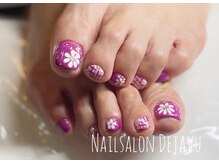 デジャヴ(Dejavu)/フラワーフットネイル