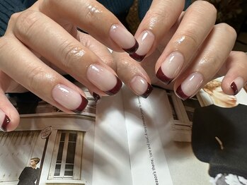 デューネイルスタジオ(dew nail studio)/ボルドーフレンチ