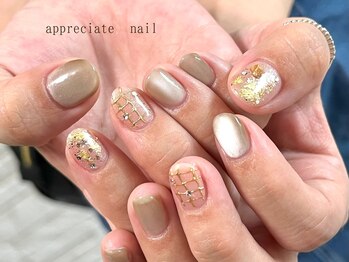 アプリシーエイトネイル(appreciate nail)/【定額】シンプル♪