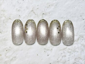 アヤ(AYA)/ミラーフレンチネイル