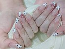 【スカルプ】フレンチ×ドット