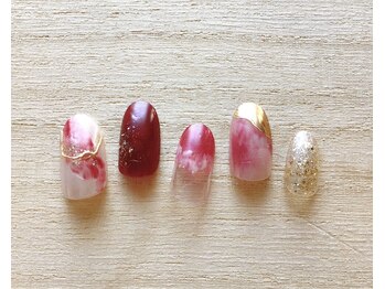 ココルポ 京橋(COCORUPO)/ゴールド×ボルドーニュアンス