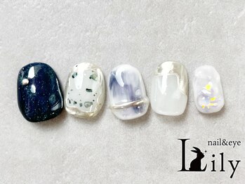 リリー 橋本店(Lily)/ニュアンスミラーネイル☆