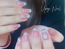 ウサギネイル 新大久保店(usagi nail)/マグネットフレンチ秋可愛い