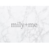 ミウィミィ(mily+me)ロゴ