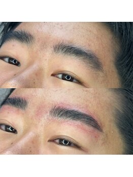 エイトブロウ 名古屋店(8BROW)/【メンズ眉毛】before after
