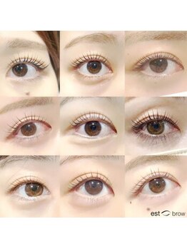 エストブロウ 麻布十番店(est brow)/まつげパーマ パリジェンヌ 眉毛
