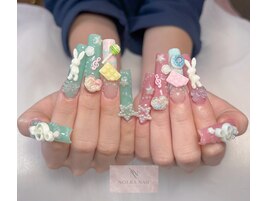 ゆめかわゴテゴテネイル