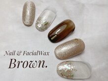 ブラウン(Brown.)/マグネット　大理石