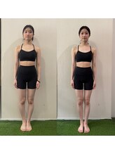 カスタムフィットジム(CUSTOM FIT GYM)/女性ビフォーアフター