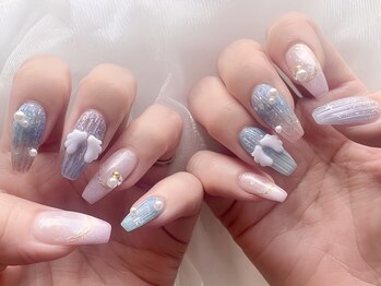 ネイルアンドアイラッシュ シシュ 高槻店(nail&eyelash SyiSyu)の写真/デザインは好きだけど、長さが揃ってなくて満足できない方へ。ジェルでの長さ出し１本～対応★