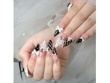 KOTORA NAIL 錦糸町｜韓国ネイル・マグネット・長さだしの雰囲気（韓国風の華やかなトレンドネイル）